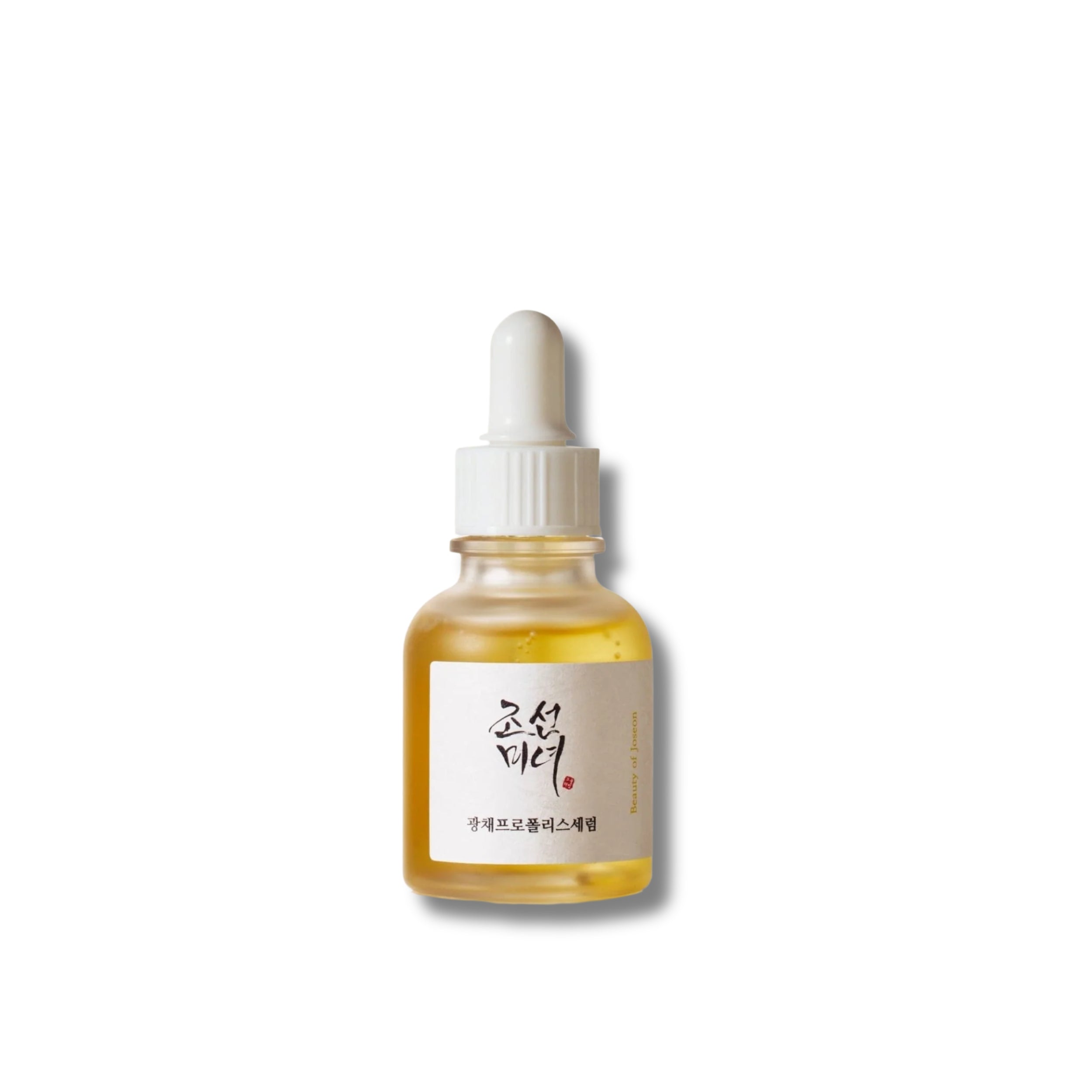 Beauty of Joseon Glow Serum : Propolis + Niacinamide with dropper on a white background