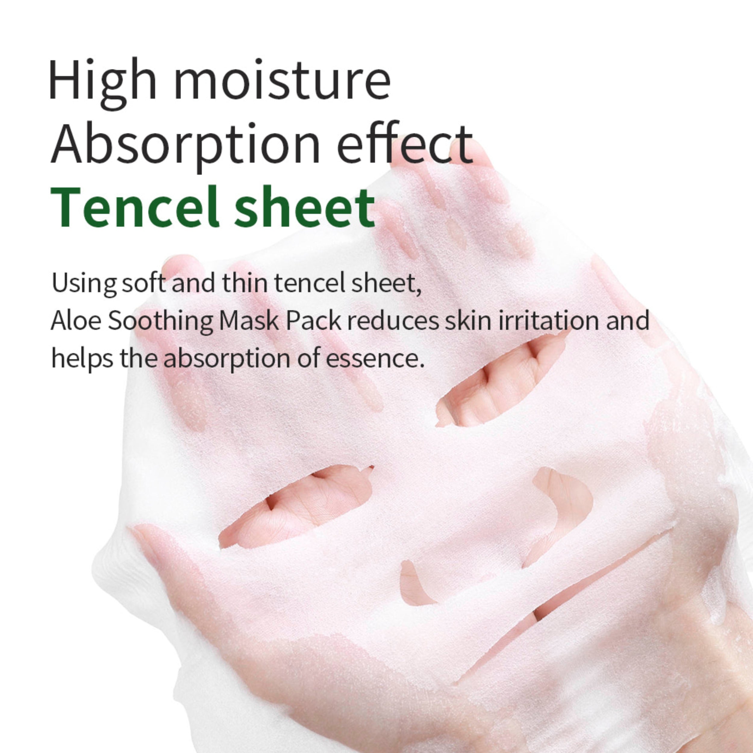 Tencel sheet aloe mask pack