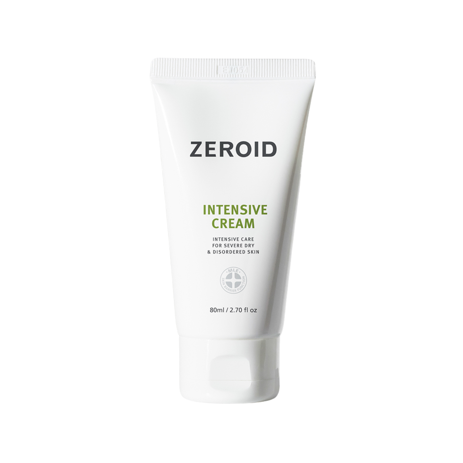 Tube of ZEROID Intensive Cream on a white background