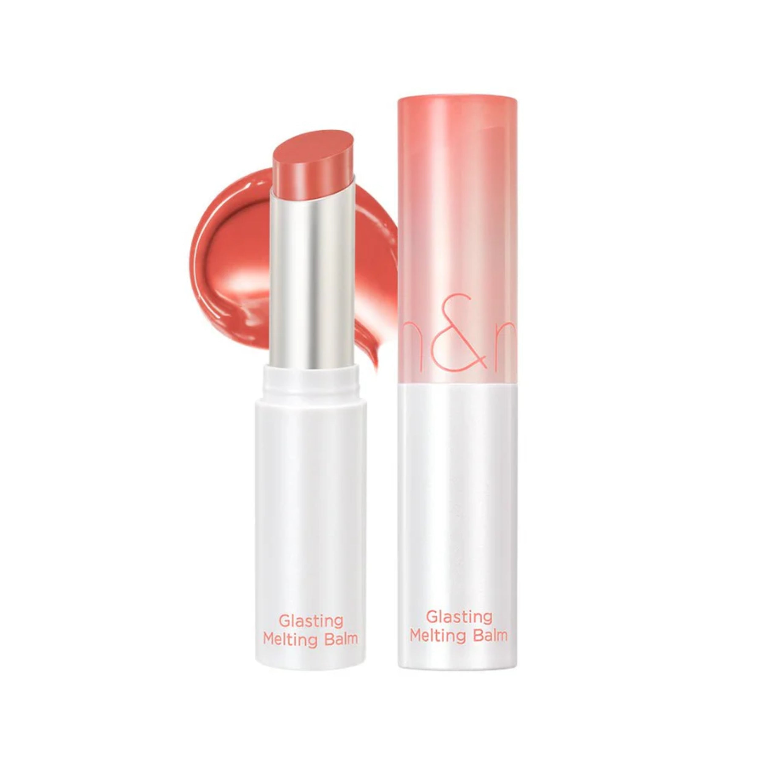 Glistening Melting Balm with open cap on a white background